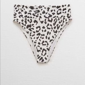 **Aerie High Cut Cheeky Cheetah Print Bikini Bottoms | Women's Swimwear**